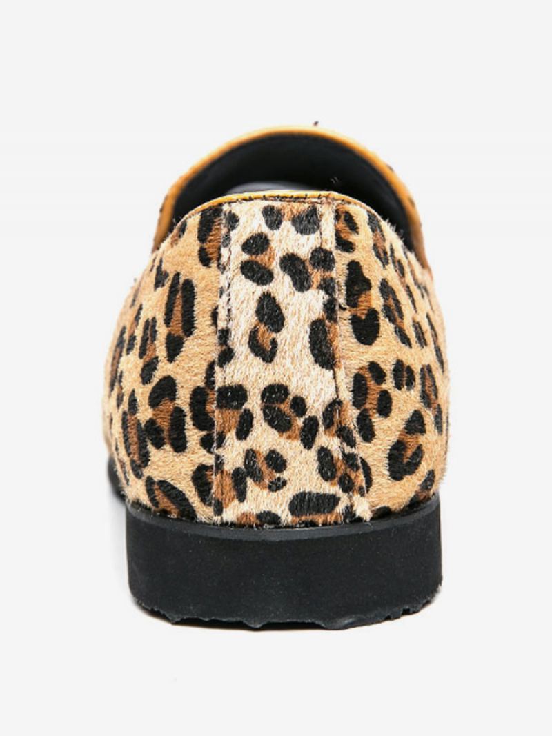 Mocassins Masculinos Com Estampa Leopardo - Leopardo