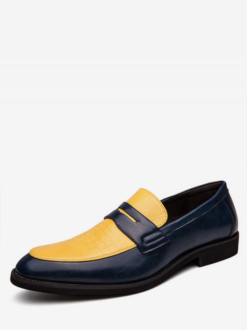 Mocassins Masculinos Em Dois Tons Para Festa Formatura E Casamento - Amarelo