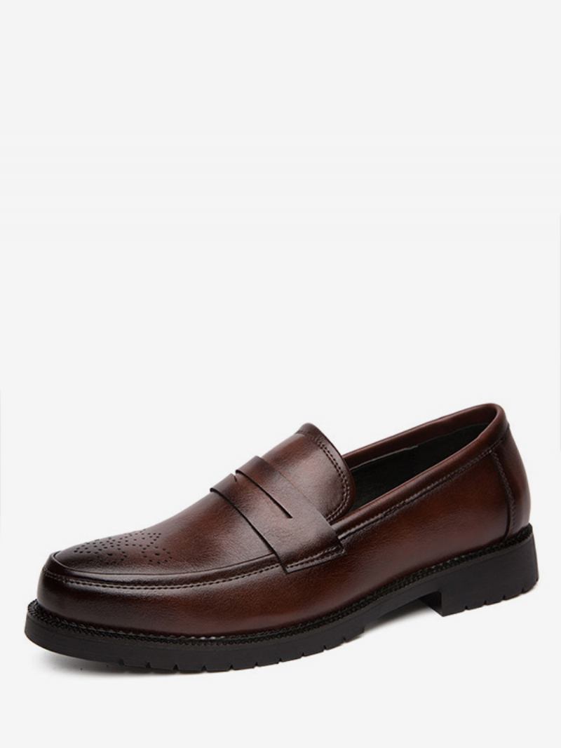 Sapatos Masculinos Brogues Penny Slip On Mocassins