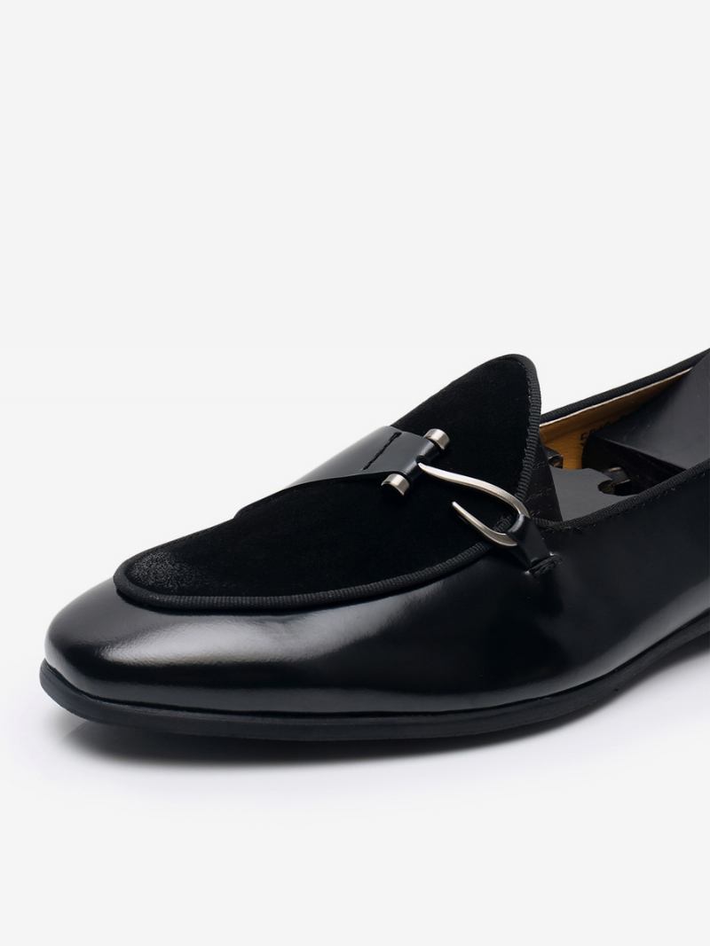 Sapatos Masculinos Couro Bovino Mne Mocassins Para Baile Casamento -  Preto