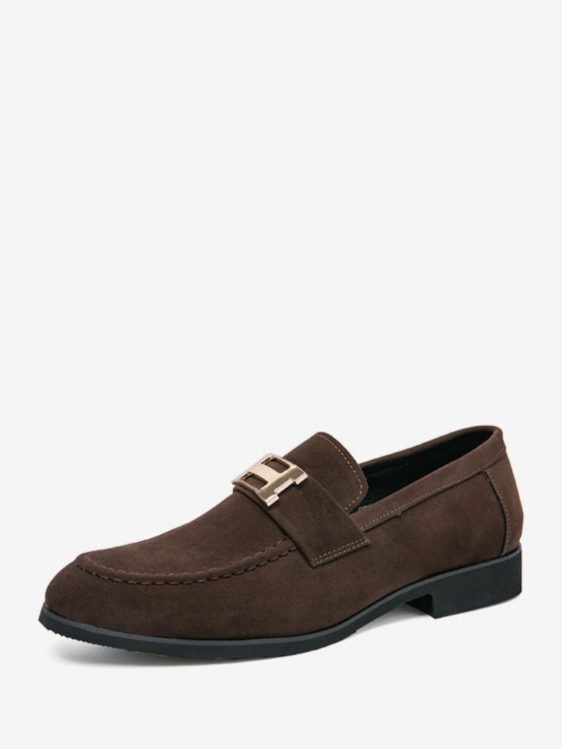 Sapatos Mocassins Masculinos Couro Pu Com Alça Monge Slip-on Festa Baile